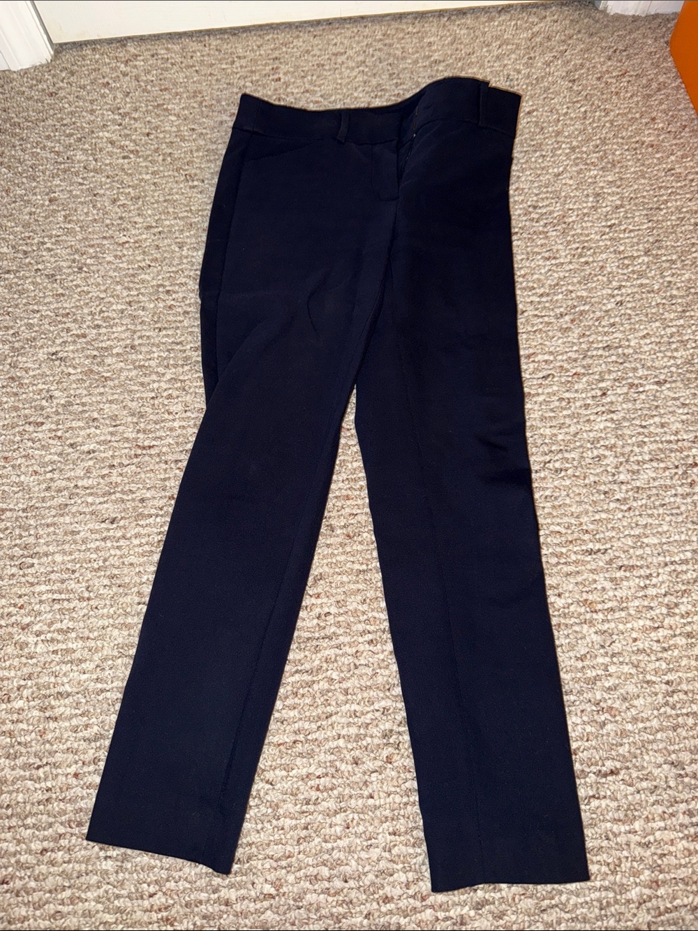 LOFT Petite Marisa Skinny Slacks, Navy